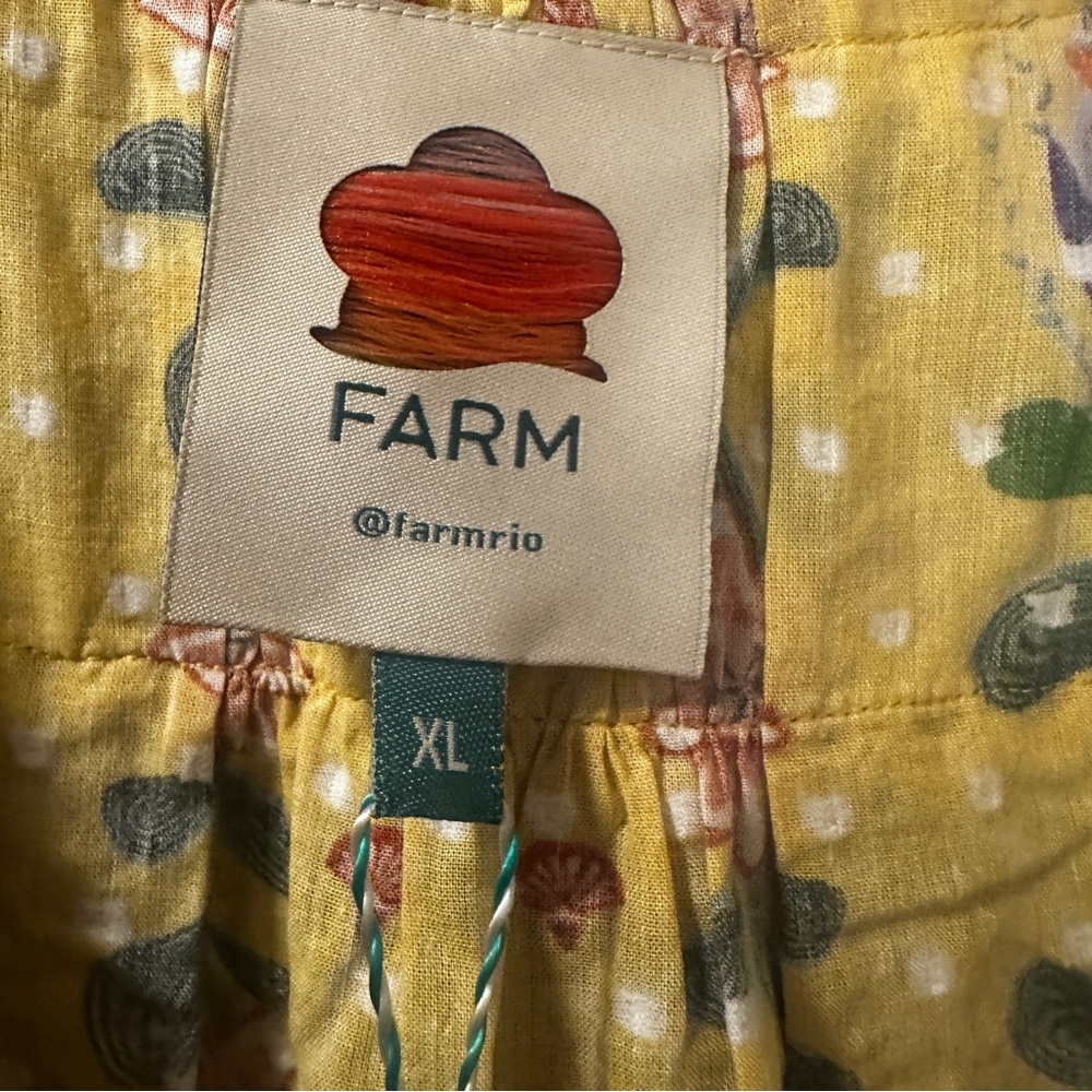 NWT Farm Rio Delicate Flowers Cotton Mini Dress reg $225 size XL - Picture 8 of 13